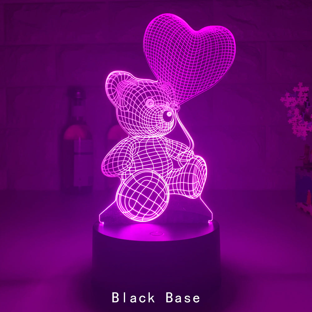 3D light Love Bear