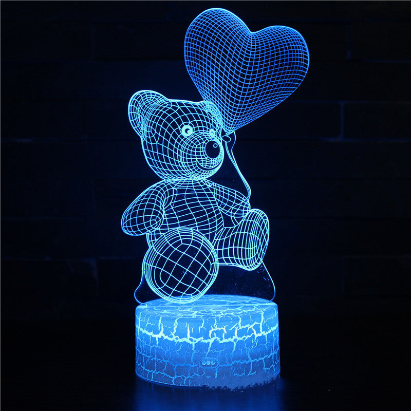 3D light Love Bear